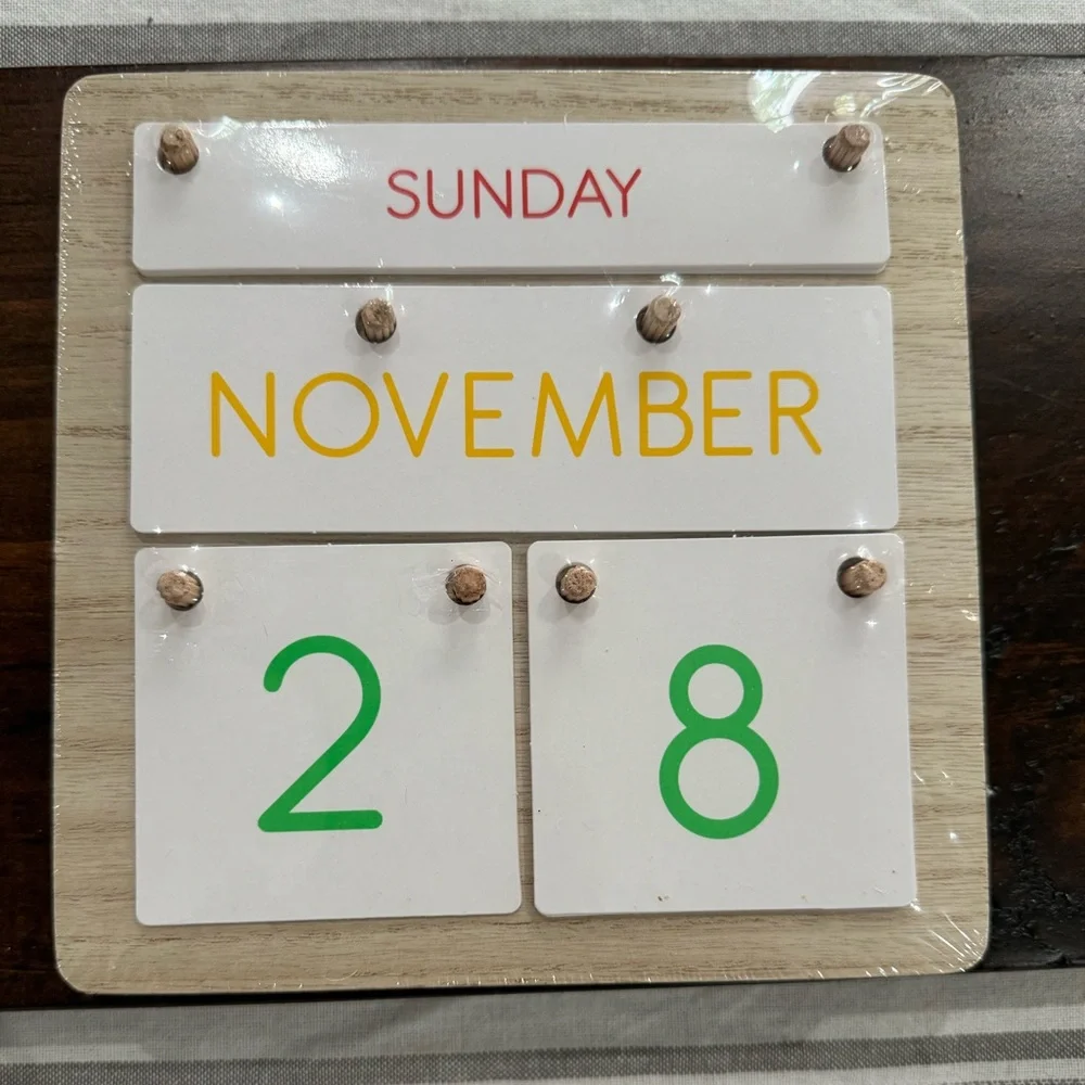Perpetual calendar.